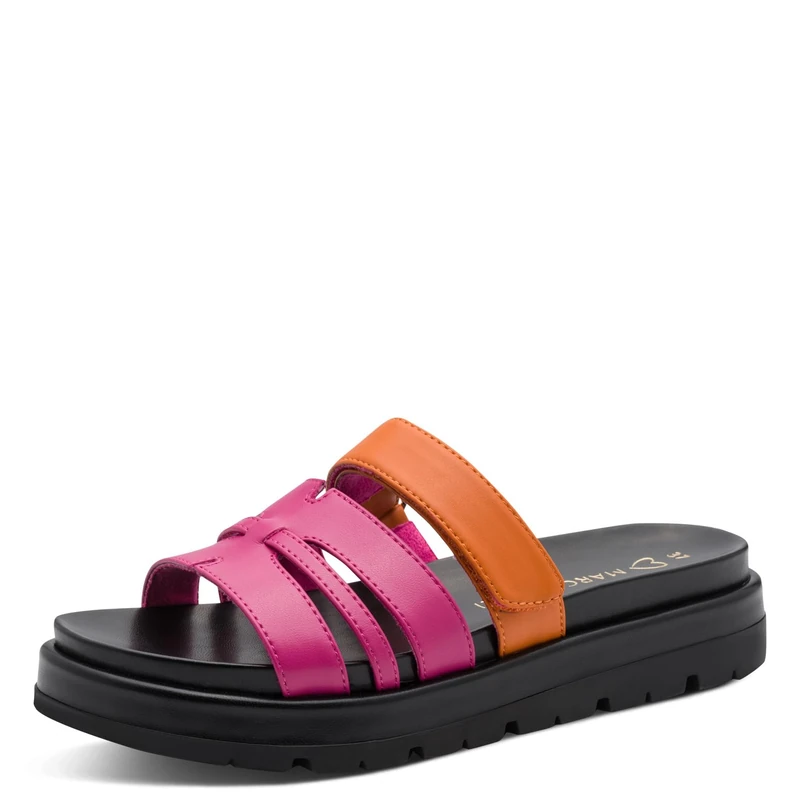 MARCO TOZZI Women Sandal soft Feel Me footbed soft lining Fashionable, pink (PINK COMB), 8.5 UK