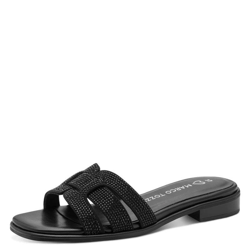 MARCO TOZZI Women's Sandal soft Feel Me Footbed soft Lining Stylish, black (BLACK), 7 UK