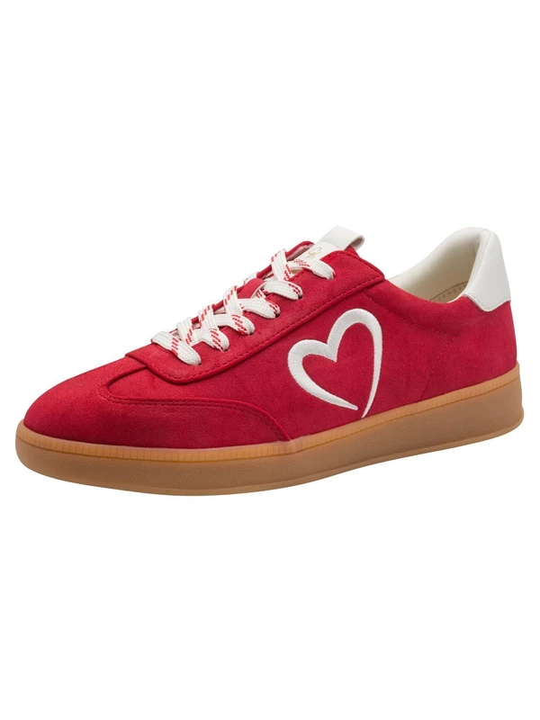 MARCO TOZZI Women's Sneaker Soft Feel Me Removable Footbed Soft Lining Stylish, red (Cherry), 6 UK - Image 1