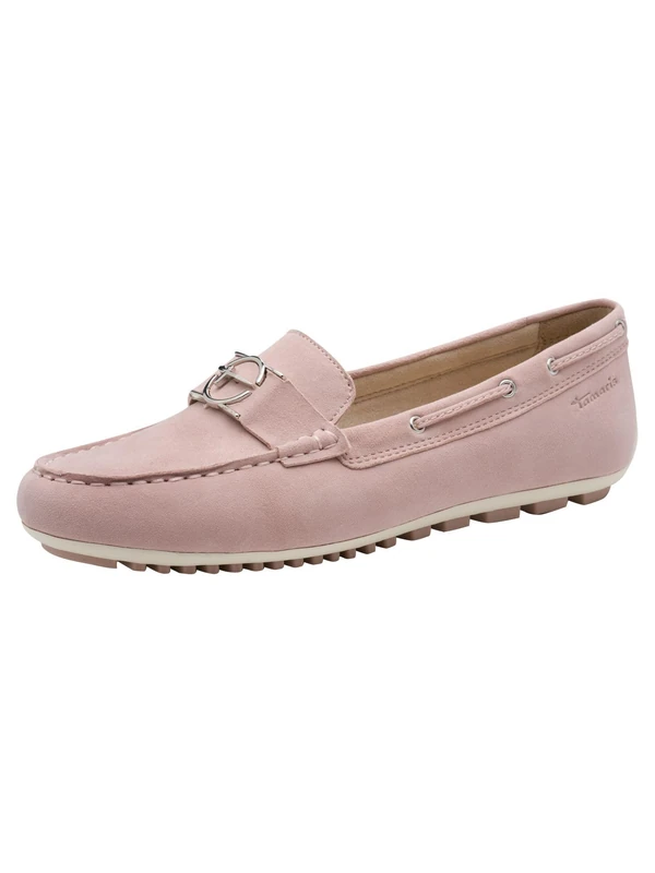 Tamaris Women Moccasin flat Leather pink 6.5 UK