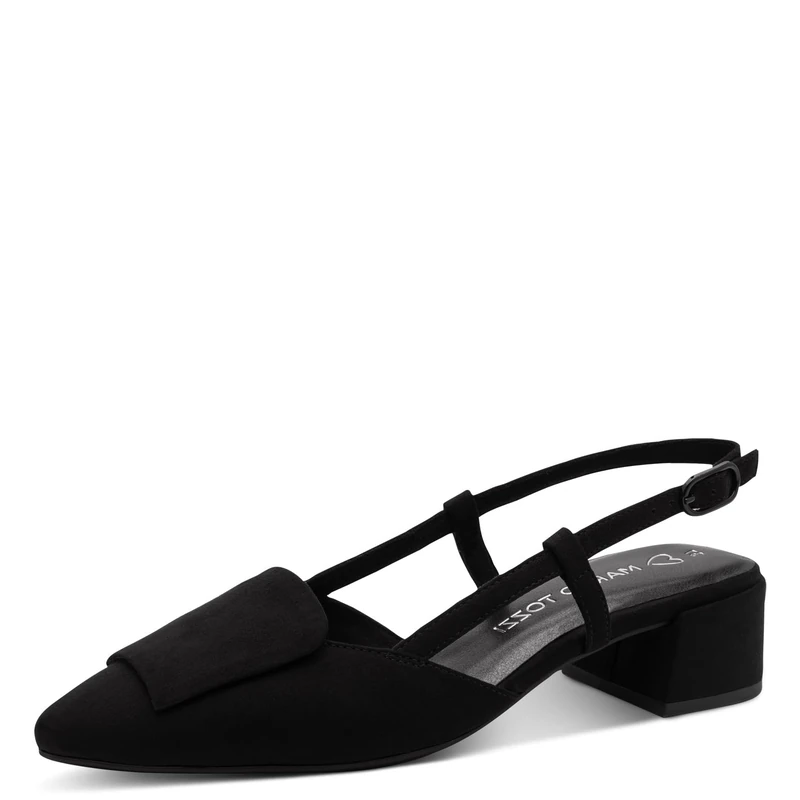 MARCO TOZZI Women's Pumps Soft Feel Me Footbed Soft Lining Vegan Trendy, Black (Black), 6 UK