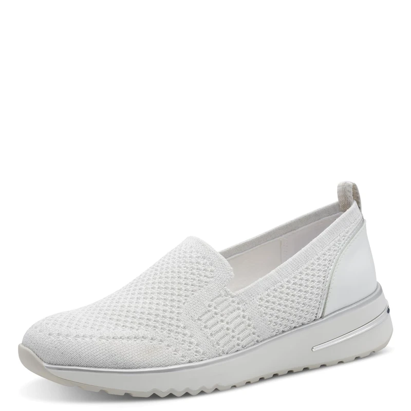 MARCO TOZZI Women's Sneaker soft Feel Me Removable Footbed soft lining Modern, white (WHITE), 6 UK