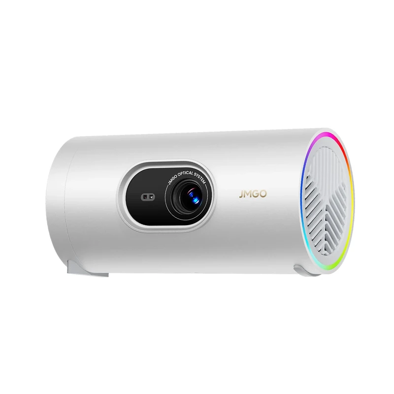JMGO PicoPlay 1080P Smart Portable Projector, Google TV, 400ISO Lumens, 8W Dolby Digital, 3D-Active, HDR10, WiFi & Bluetooth for Home and Outdoor, Includes Optical Filter