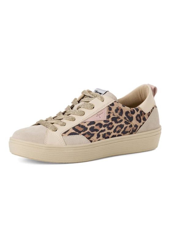 Tamaris Women Sneaker Low Leather brown 7.5 UK