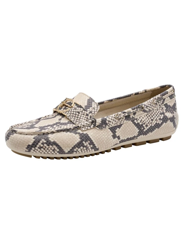 Tamaris Women Moccasin flat Leather beige 6.5 UK