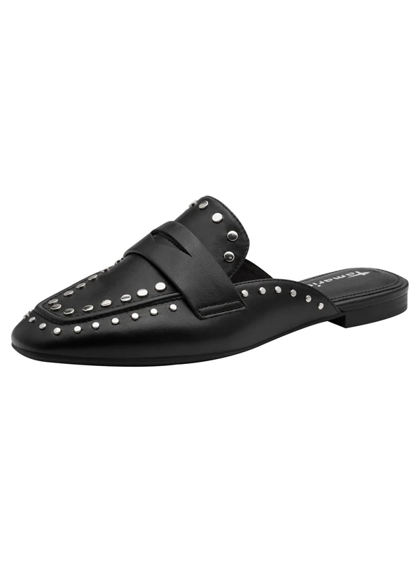 Tamaris Women's flat sabot black 8 UK