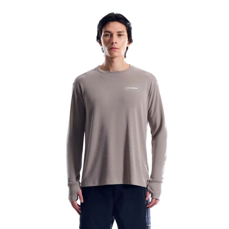 Berghaus Men's Ivyhill Crew Sweatshirt, Grey, XL - Image 1