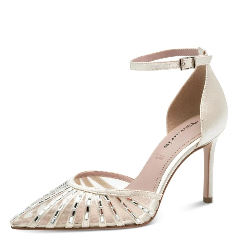 Tamaris Women's pumps with stiletto heel white 4 UK