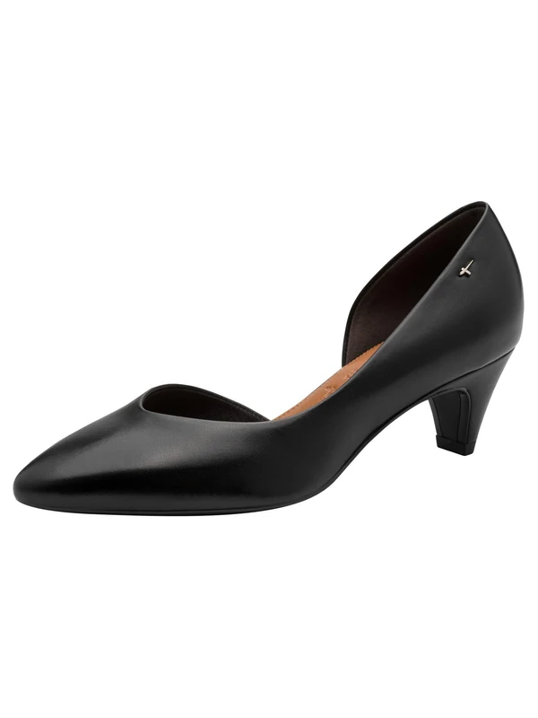 Tamaris Women Pumps with Cone Heel Leather black 4 UK