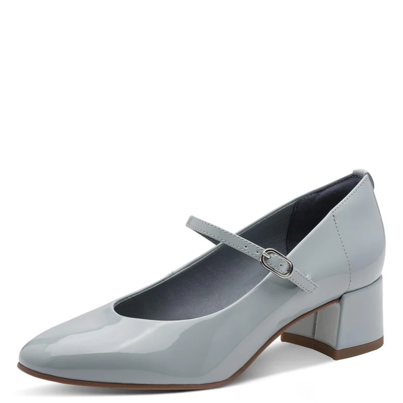 Tamaris Women's pumps with block heel blue 4 UK