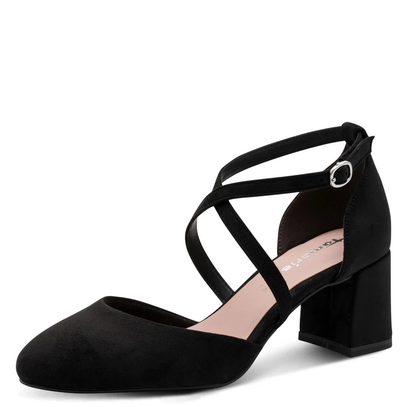 Tamaris Women's pumps with block heel black 5.5 UK