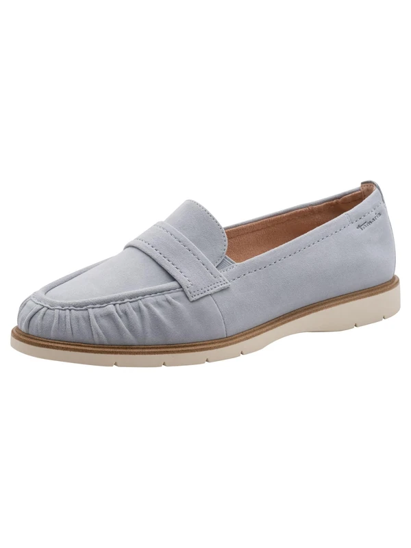 Tamaris Women's loafer flat leather blue 5 UK - Image 1