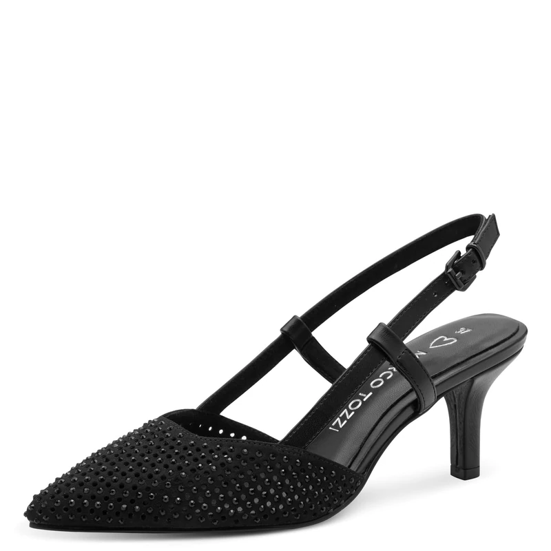 MARCO TOZZI Women Pumps Soft Feel Me Footbed Soft Lining Fashionable, Black (Black), 7.5 UK - Image 1