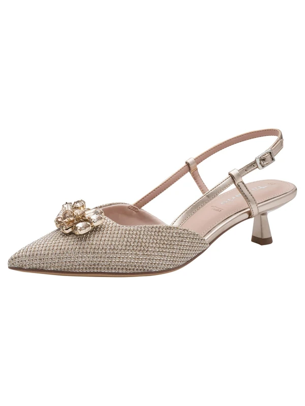 Tamaris Women's slingback pump with stiletto heel gray 5.5 UK