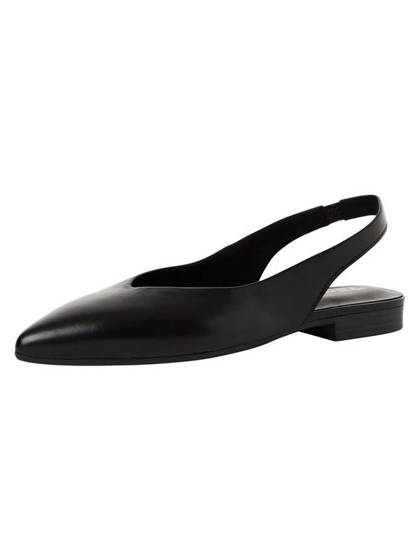 Tamaris Women's slingback pump with block heel Leather black 5.5 UK