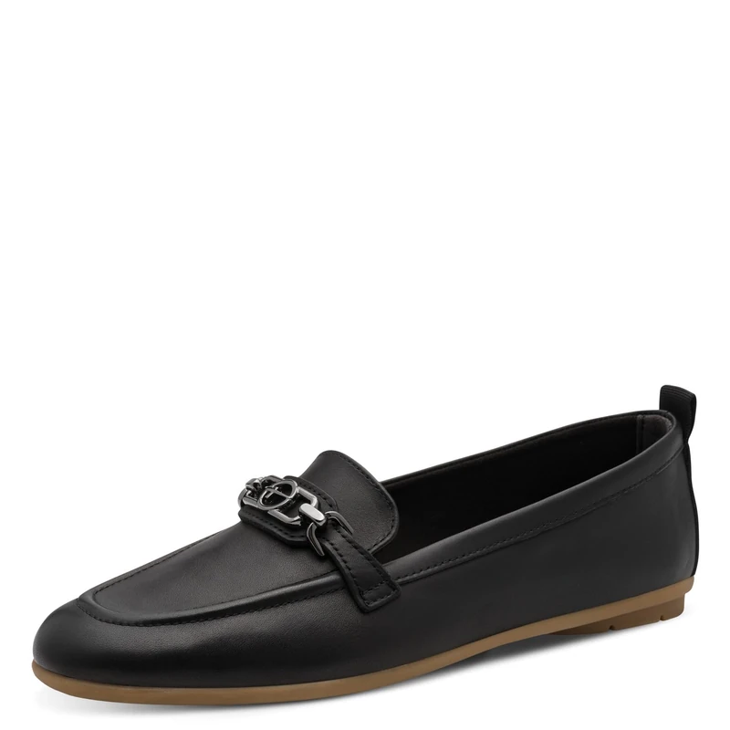 Tamaris Women's loafer flat leather black 8 UK