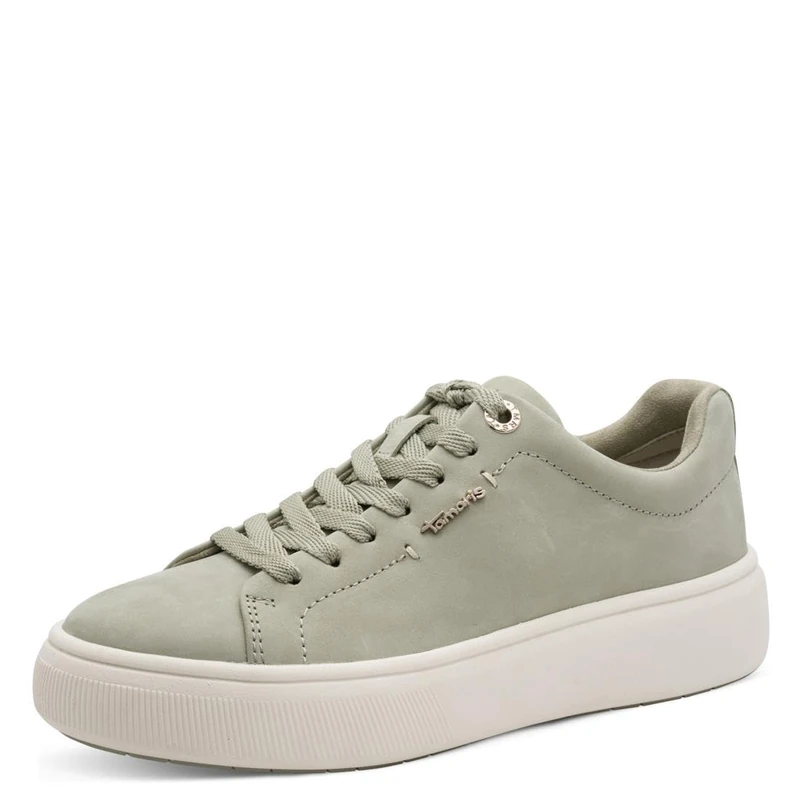Tamaris Women Sneaker Low Leather green 5.5 UK