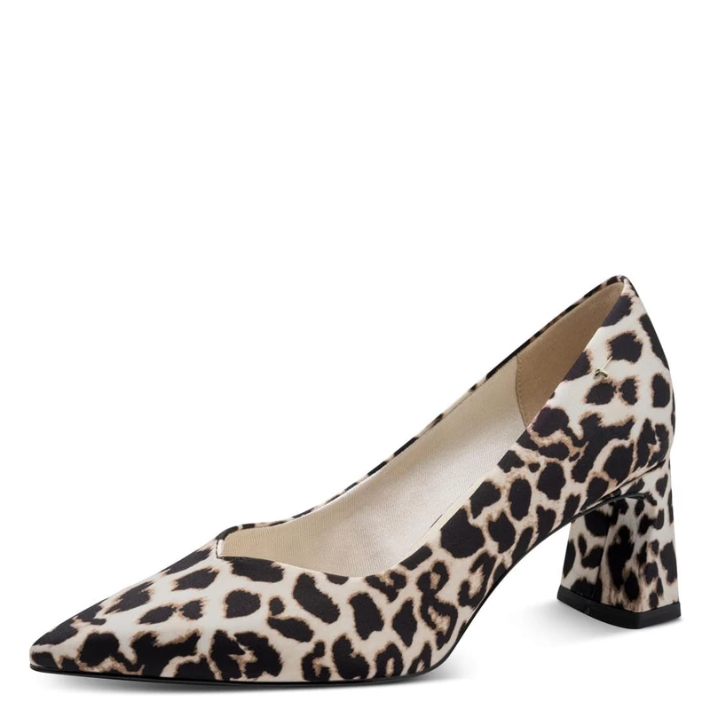 Tamaris Women's pumps with block heel brown 3.5 UK