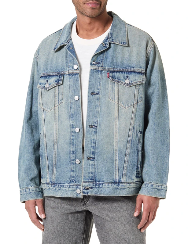 Levi's Herren Relaxed Fit Trucker Jeansjacke, Wherever You Are T, Large