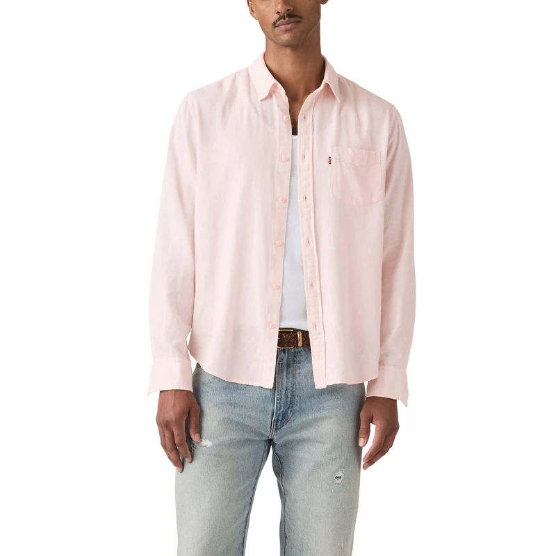 Levi's Herren Sunset 1 Pocket Standard Hemd mit Button-Down-Kragen, Crystal Pink, L