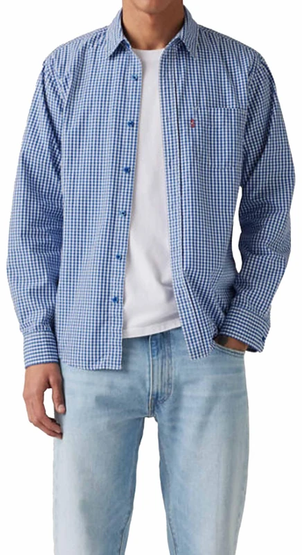Levi's Herren Sunset 1 Pocket Standard Hemd mit Button-Down-Kragen, Graveolens Plaid Est, L
