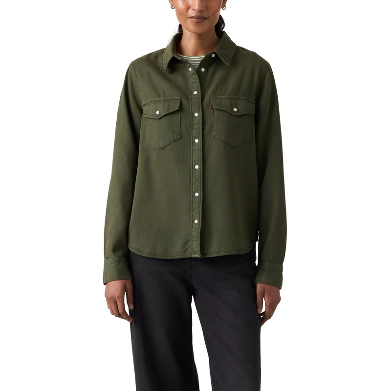 Levi's Damen Iconic Western Hemd mit Button-Down-Kragen, Deep Depths Gd, 36