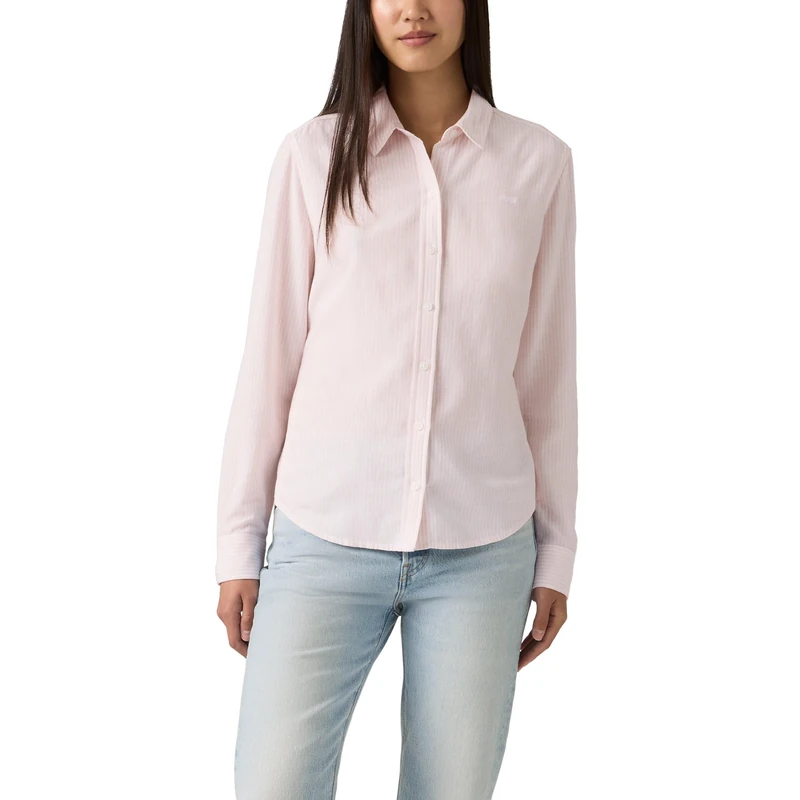 Levi's Damen New Classic Fit Bw Shirt Hemd mit Button-Down-Kragen, Bibi Stripe Crystal, XS