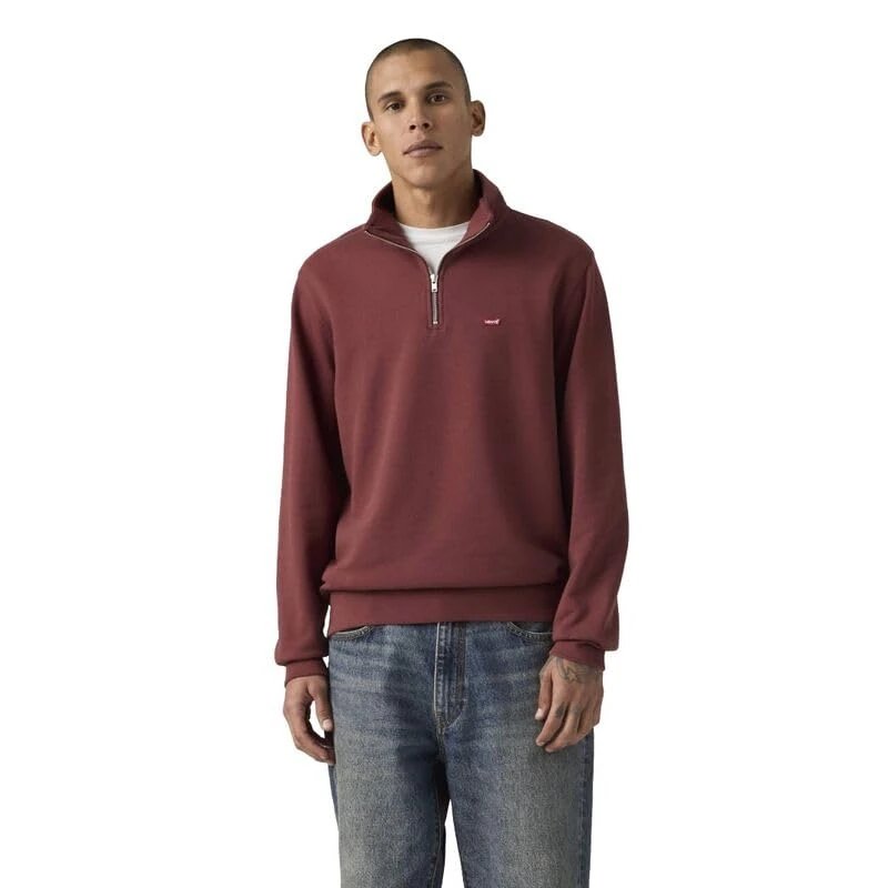 Levi's Original Hm 1/4 Zip Oxblood