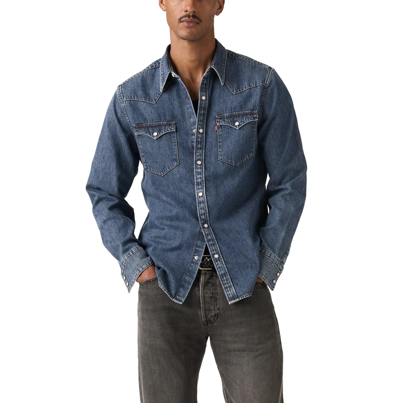 Levi's Herren Barstow Standard Hemd mit Button-Down-Kragen, Solucell Western, XXL
