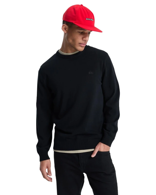 Quiksilver Cardigan SALT WATER SWEATER LIGHT Mens Black