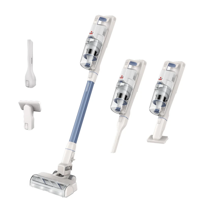 BISSELL PowerClean, stick vacuum cleaner, 200W motor, LED lighting, tangle-free brush roller, 3-in-1 vacuum cleaner, self-standing design, HEPA filter, removable battery 2000mAh, 40min. operating time