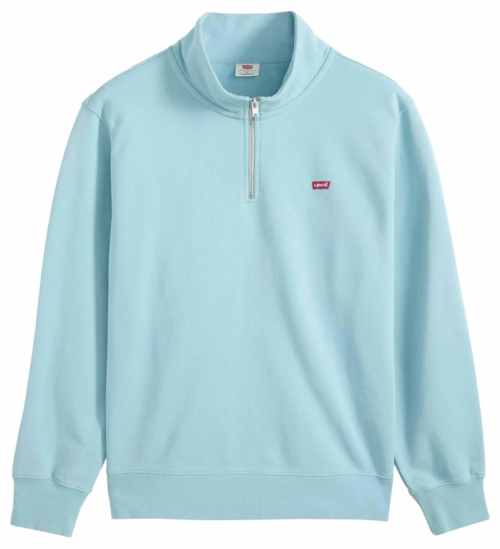 Levi's Herren LSE_ORIGINAL HM 1/4 Zip Sweatshirt, Forget Me Not, XL