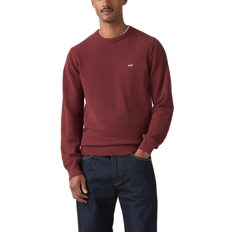 Levi's Herren Lightweight Hm Sweater Pullover, Oxblood Red, Medium