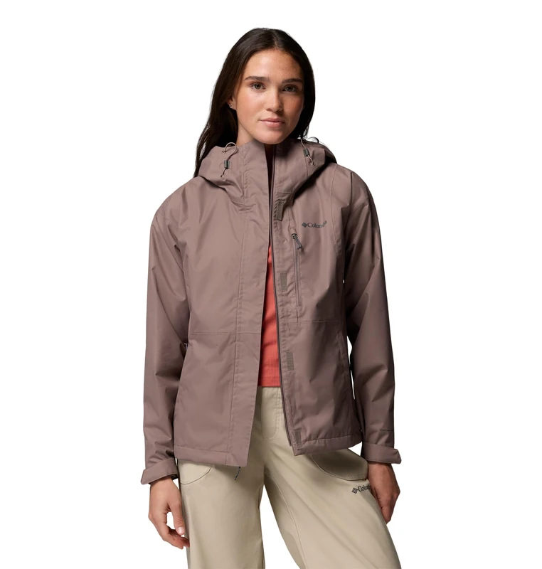 Columbia Women's Hikebound 2 Jacket, Waterproof Rain Jacket, Iron, Large