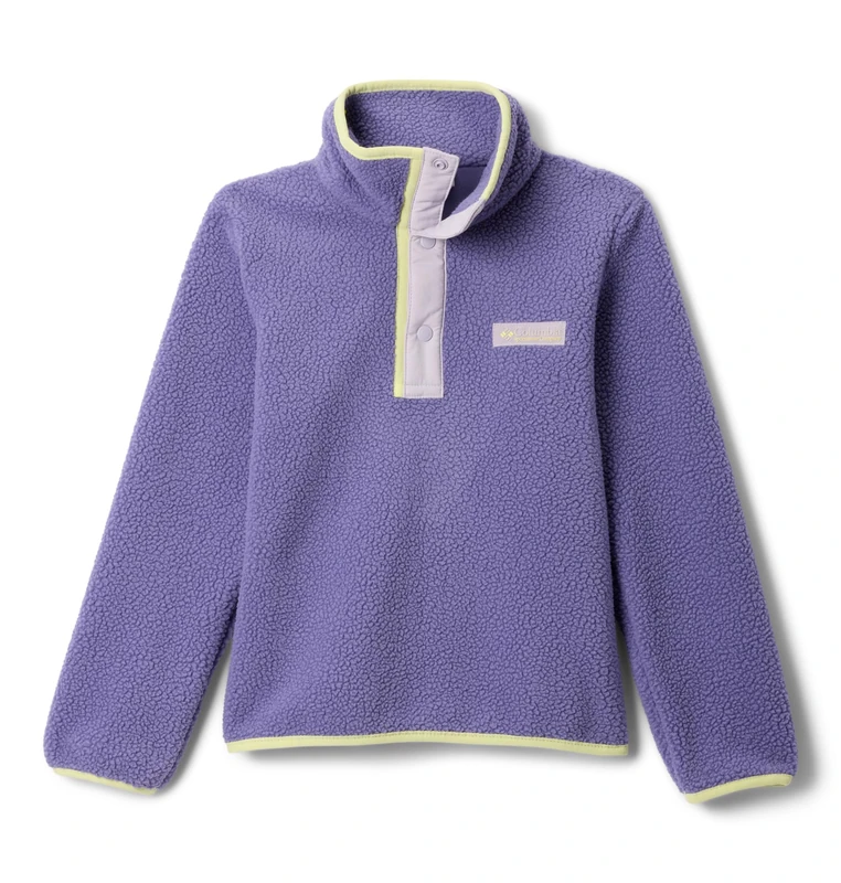 Columbia Youth Helvetia 2 Half Snap Fleece, Fleece Pull Over, Stormwatch/Lavender Pearl, X-Large - Image 1