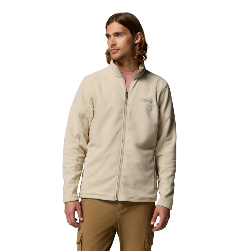 Columbia Men's Basin Trail 3 Full Zip, Full Zip Fleece Jacket, Ancient Fossil, Small