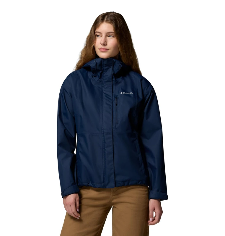 Columbia Women's Hikebound 2 Jacket, Waterproof Rain Jacket, Collegiate Navy, X-Large