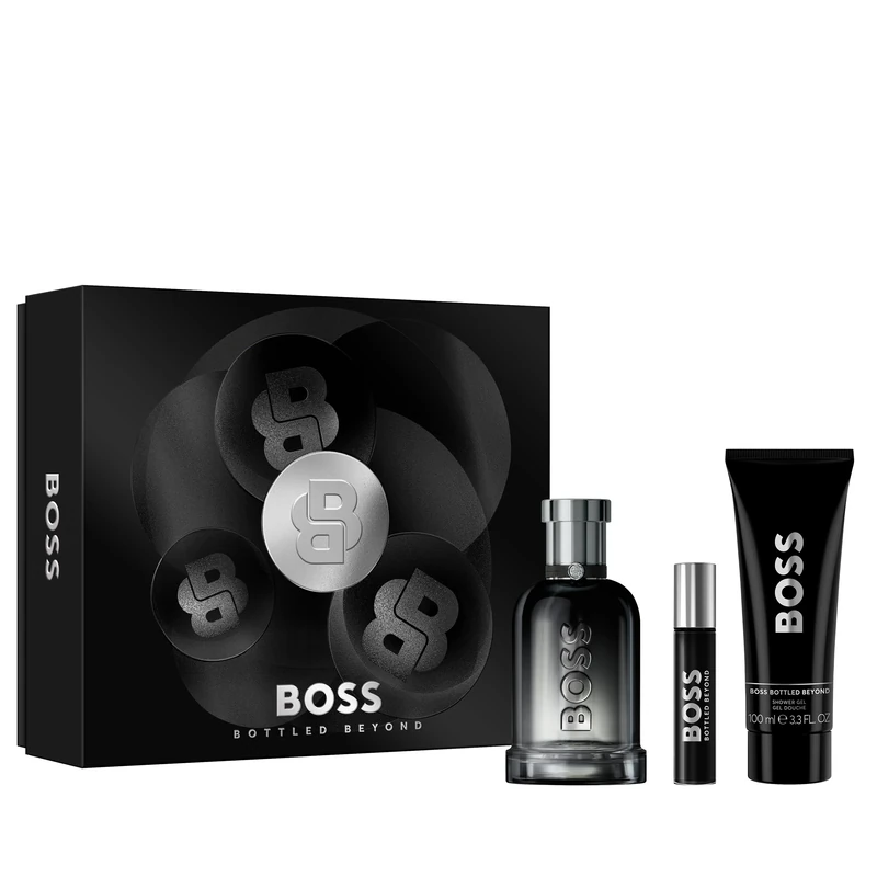 BOSS Bottled Beyond Eau de Parfum and Shower Gel for Men Trio Giftset 100ml