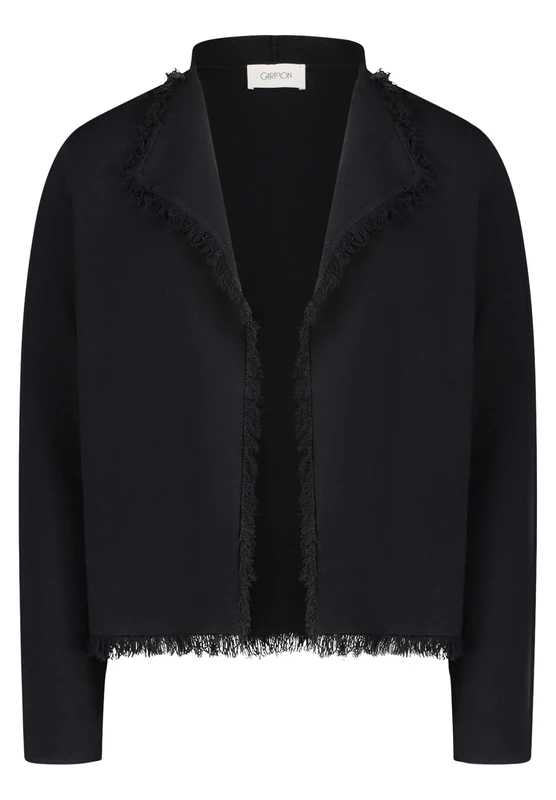 Cartoon Women's Cardigan Black