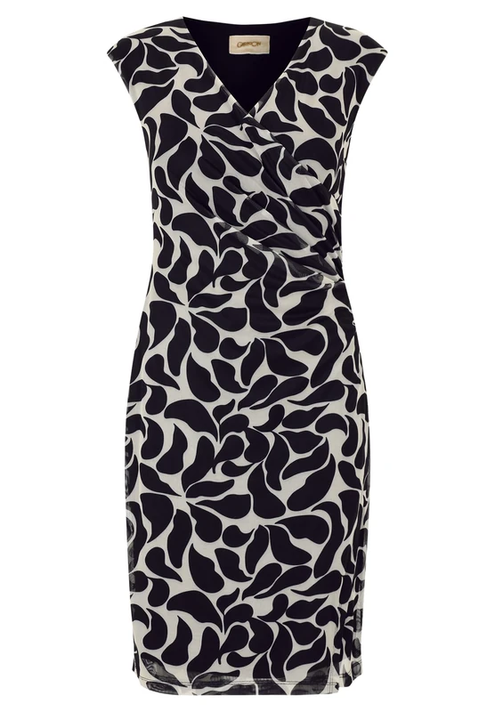 Cartoon Women's Dress White/Black