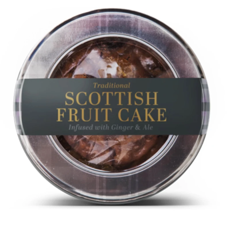 Brodies Traditional Scottish Fruit Cake - 1 x 315g - Traditional Scottish fruit cake infused with ginger and ale