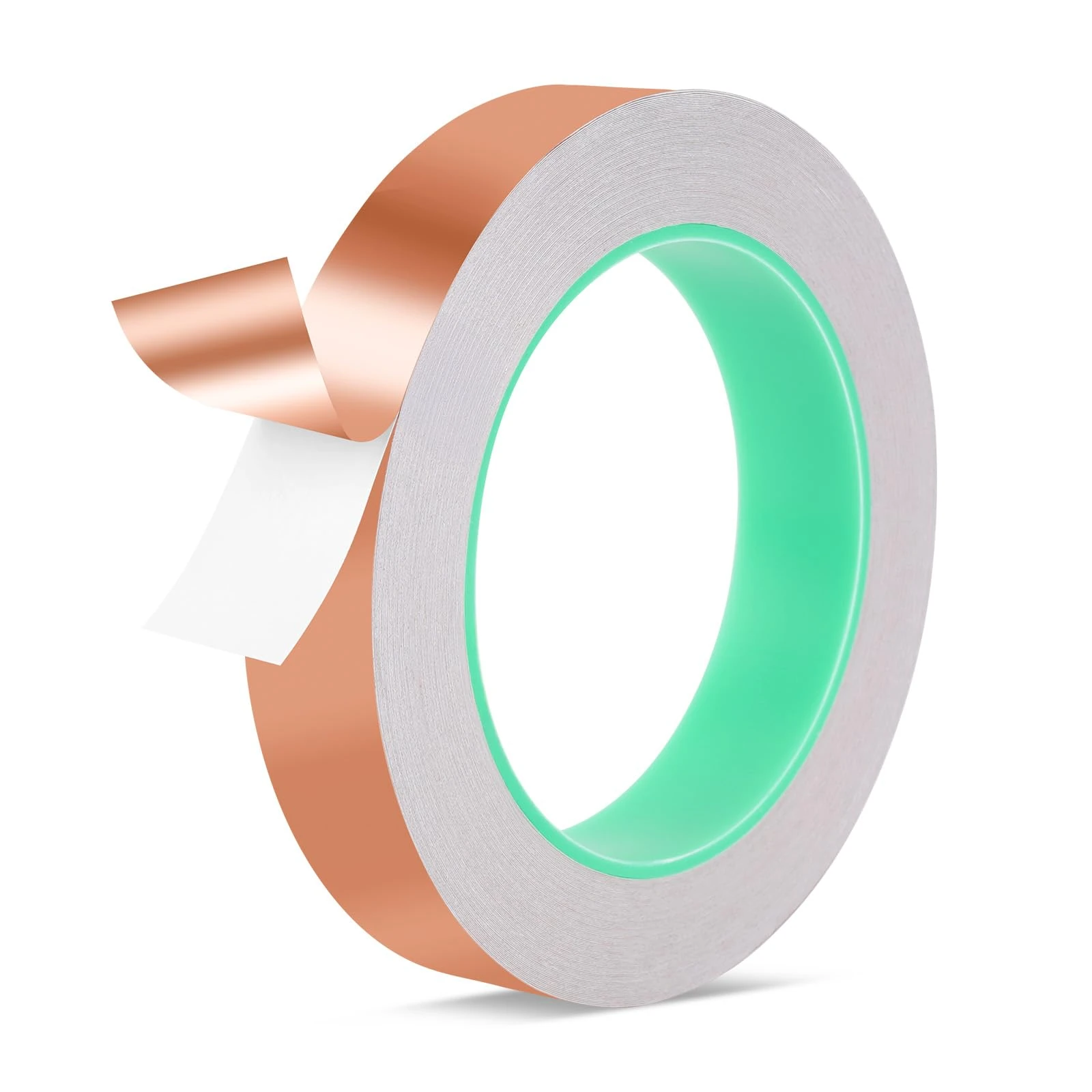 NUTTDOO Copper Slug Tape,20mm x 25m Adhesive Copper Slug Snail Repellent,Slug Snail Barrier Tape for Guitar and EMI Shielding,Soldering,Electrical Repairs