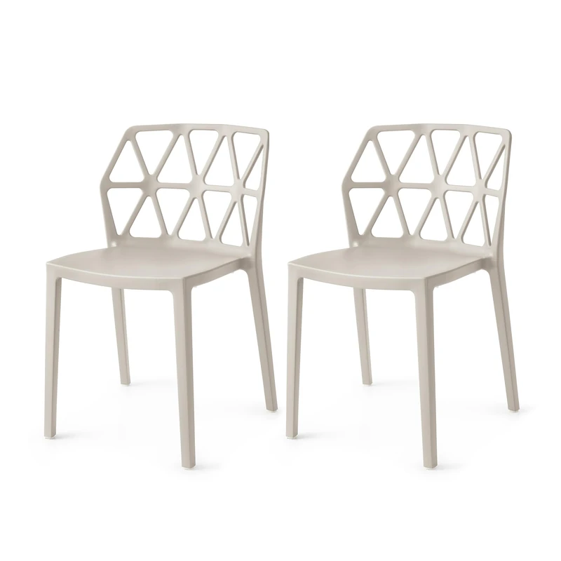 Connubia, 2 chairs ALCHEMIA polypropylene MATT HEMP