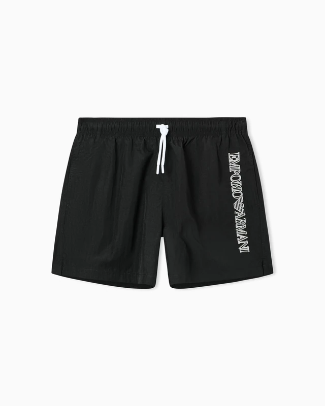 Emporio Armani Men's Embroidery Logo Boxer Black XL