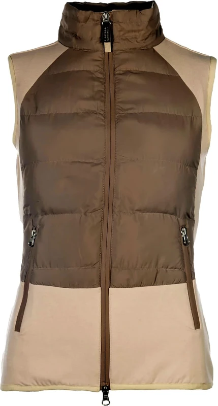 HKM Unisex Amalfi Functional Vest, Taupe, M - Image 1
