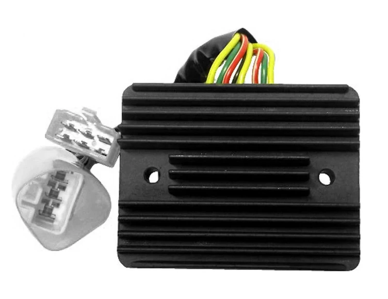 TourMax Regulator Rectifier Compatible with Honda VFR800 2002, 2003, 2004, 2005, 2006, 2007, 2008, 20009, 8 Wires with 2 connectors, RGU-148, SH689FA, Replaces OEM Reference: 31600-MCW-D61