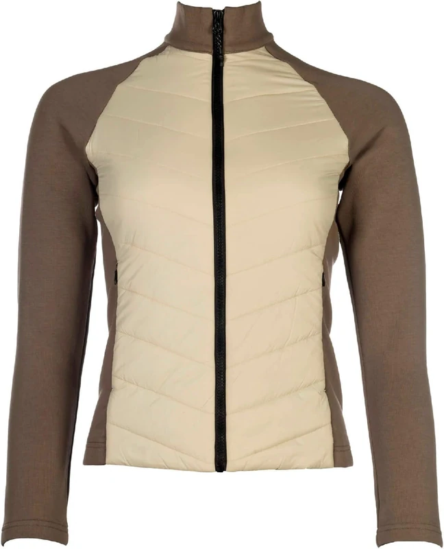 HKM Women's Amalfi Quilted Jacket, Beige/Taupe, S