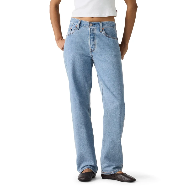 Levi's Damen 501 90S Lightweight Jeans, Stone Today Mid, 26W / 30L