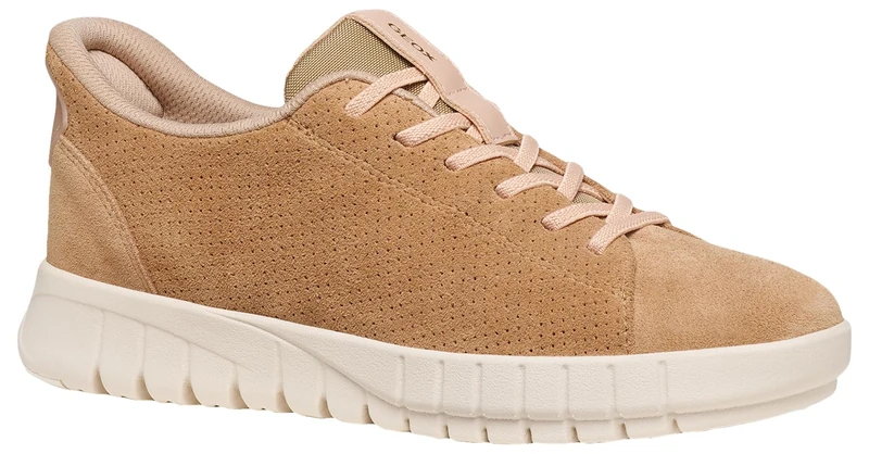 Geox Women D Flextride Plus C Sneaker, Beige Rose, 5 UK