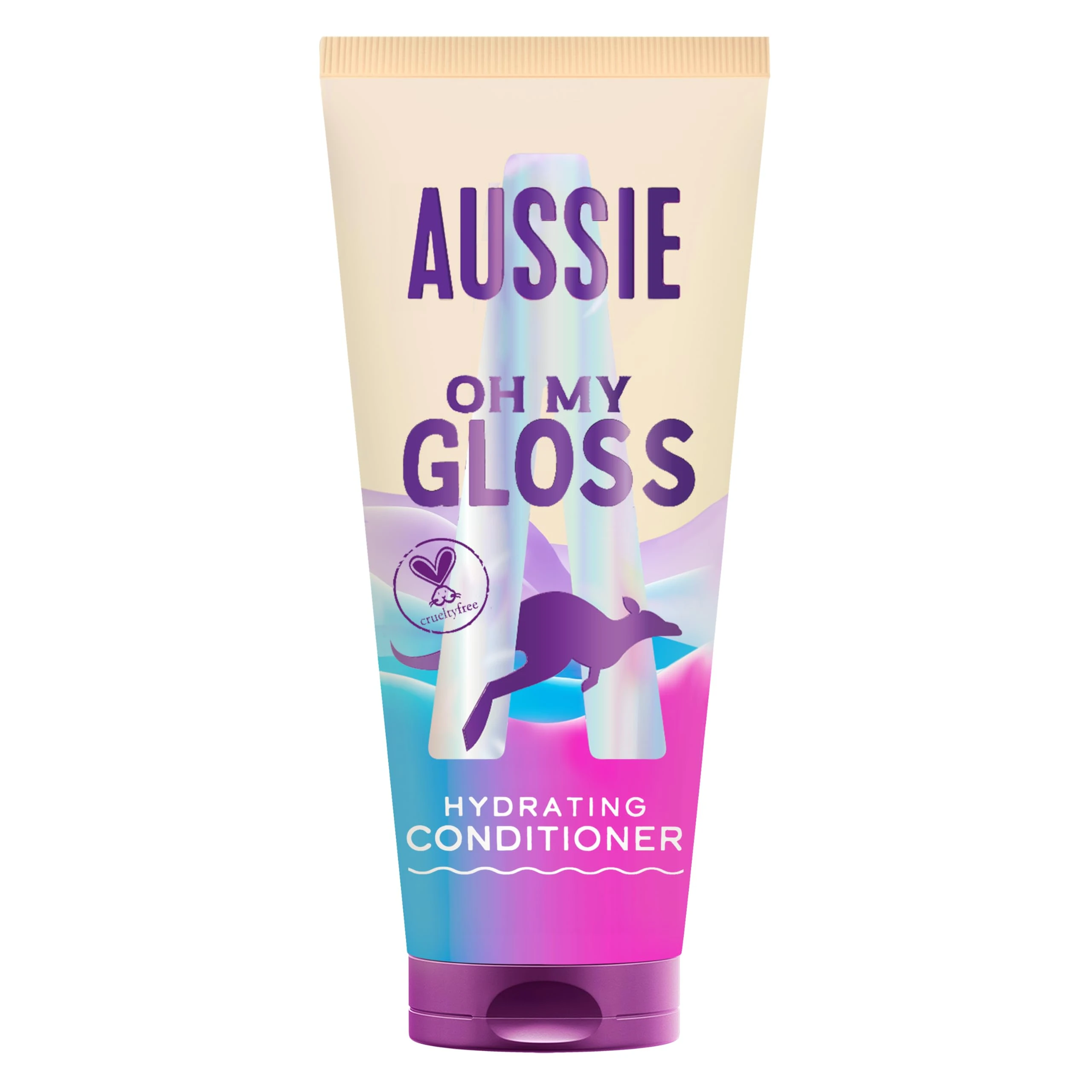 Aussie Oh My Gloss Hydrating Conditioner 200ml, Softens and Smooths Dry and Dull Hair, Infused with Australian Macadamia Nut Oil, Vegan and Cruelty-Free